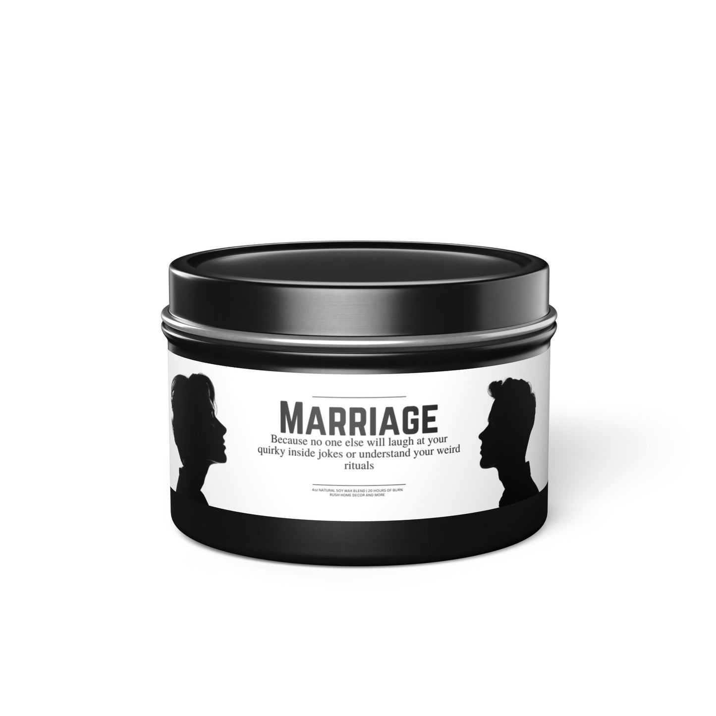 Marriage: Laugh At Jokes Or Rituals | Funny Candle | Gift for Her | Wife Gift | Anniversary | Mothers Day | Valentines | Anniversary